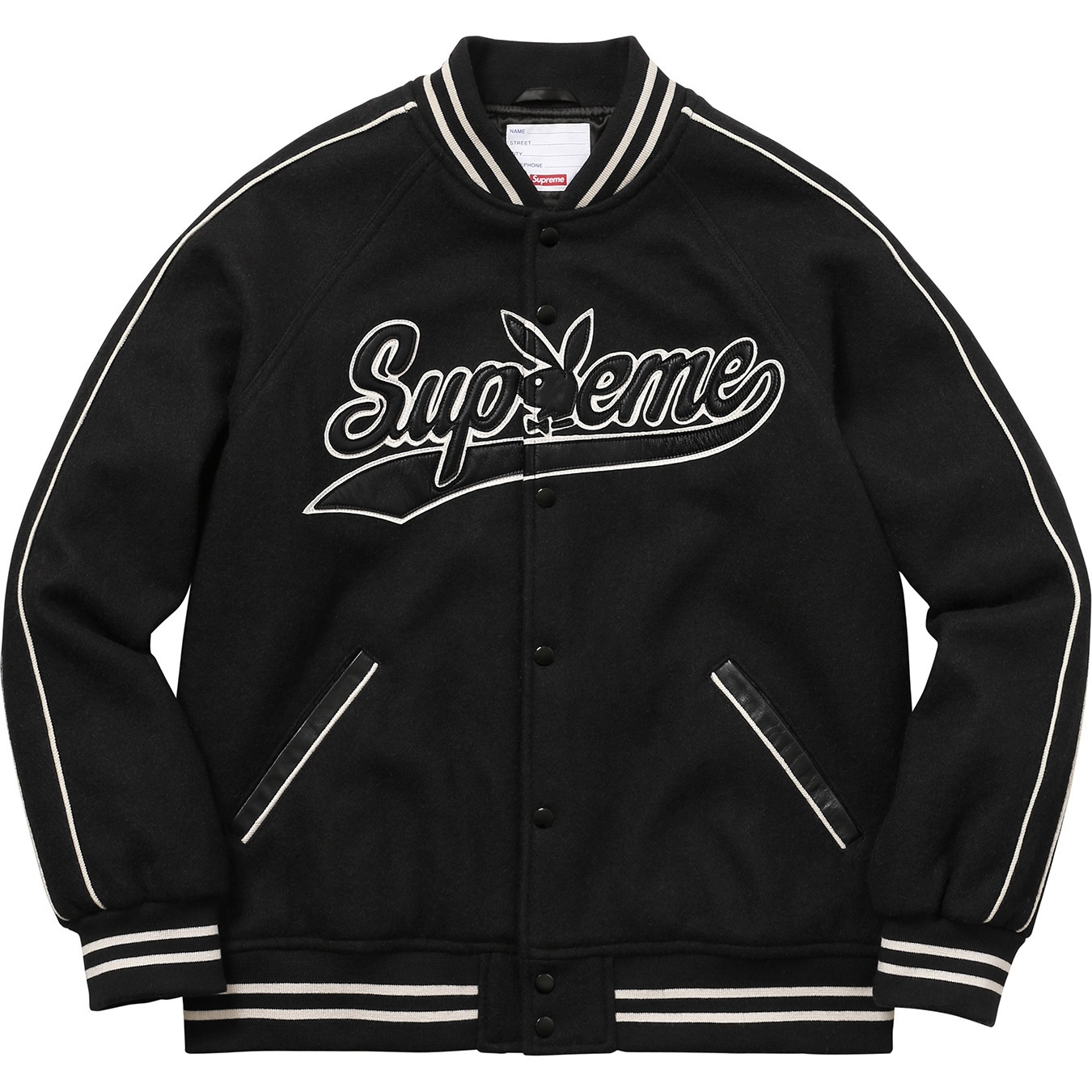 Supreme®/Playboy© Wool Varsity Jacket view 15